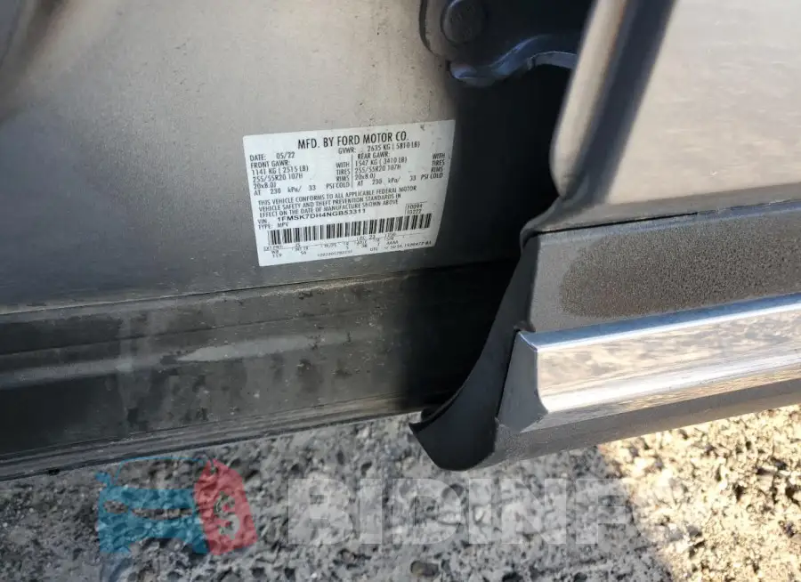 1FMSK7DH4NGB53311 Photo# 12