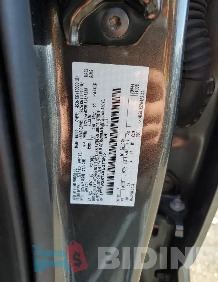 1FT7W2BT4KEG73895 Photo# 12