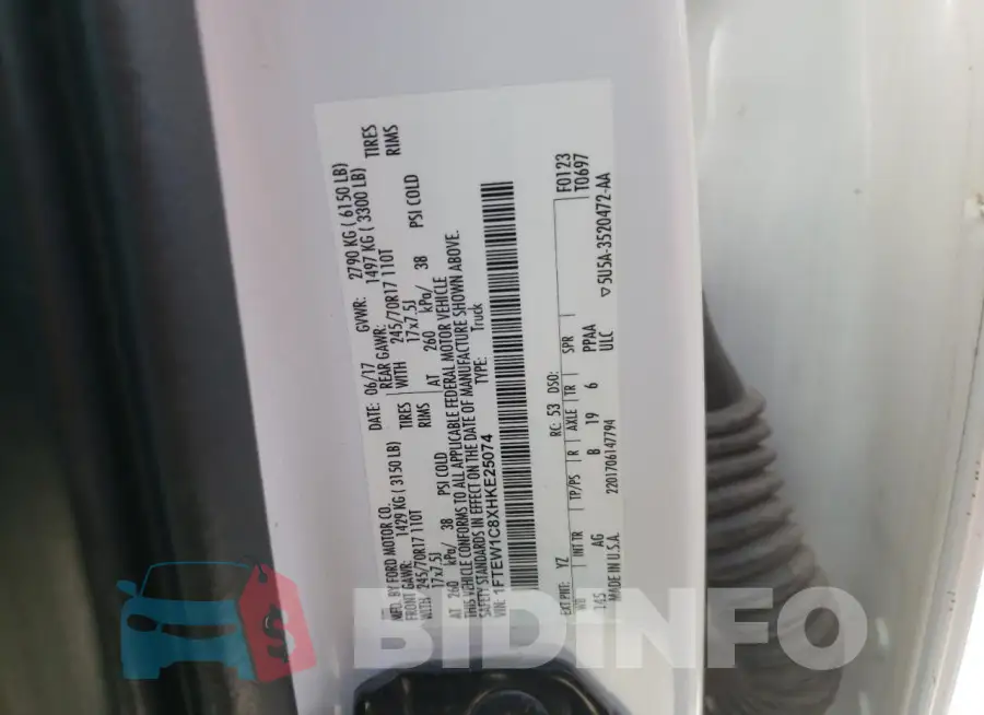 1FTEW1C8XHKE25074 Photo# 12
