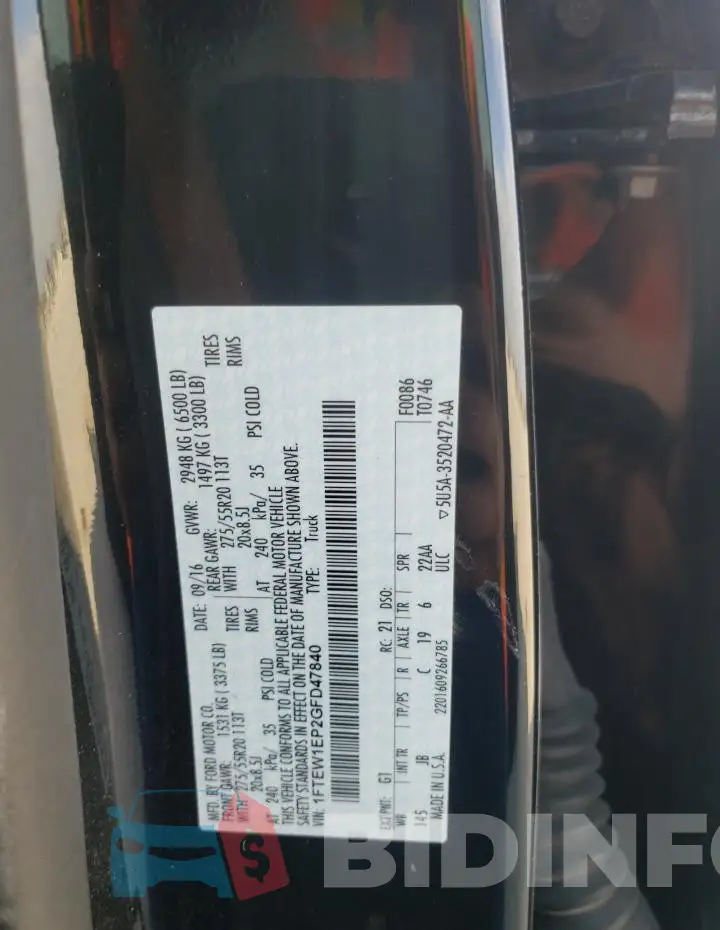 1FTEW1EP2GFD47840 Photo# 12