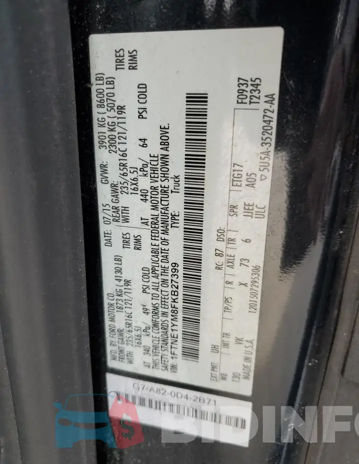 1FTNE1YM8FKB27399 Photo# 13