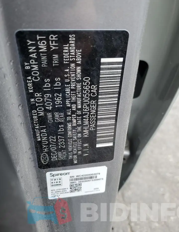 KMHLM4AJ6PU055650 Photo# 13