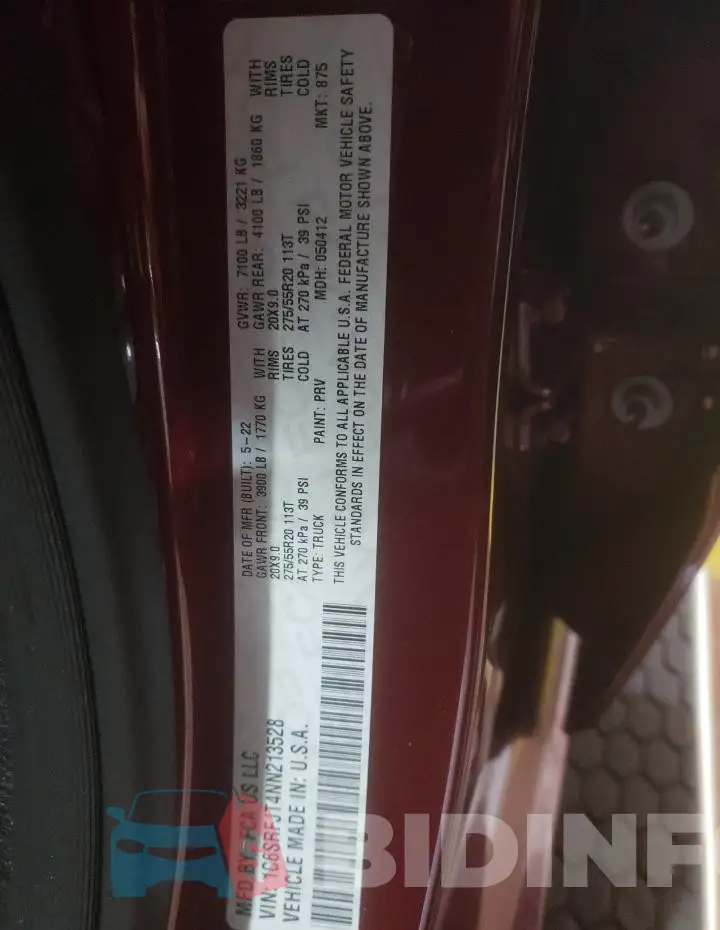 1C6SRFJT4NN213528 Photo# 13
