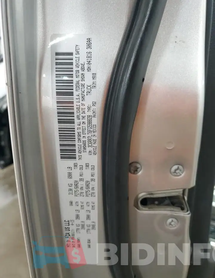 3C6RR7LT6FG598828 Photo# 13