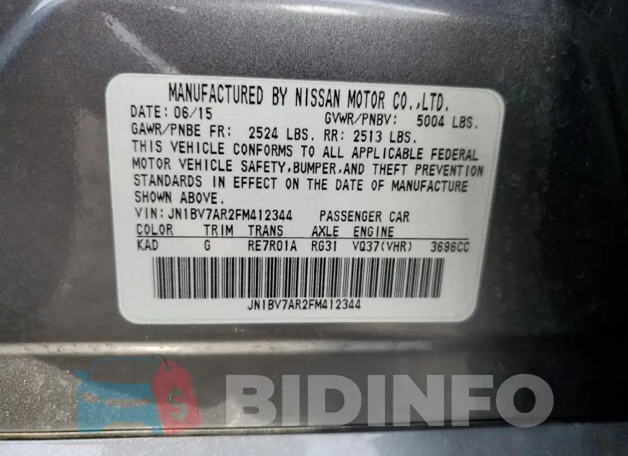JN1BV7AR2FM412344 Photo# 12