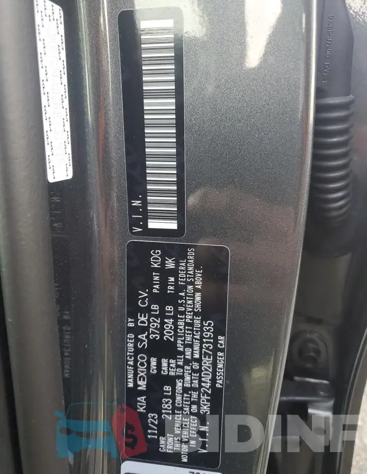 3KPF24AD2RE731935 Photo# 13