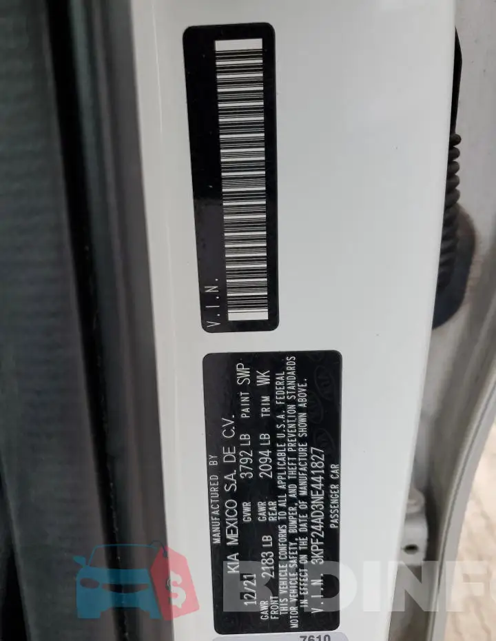 3KPF24AD3NE441827 Photo# 13