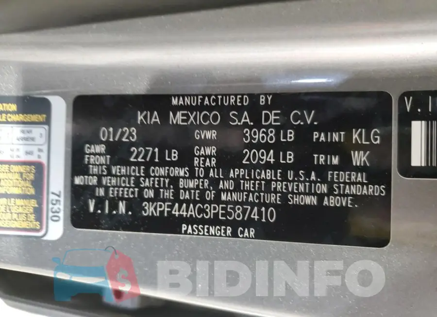 3KPF44AC3PE587410 Photo# 12