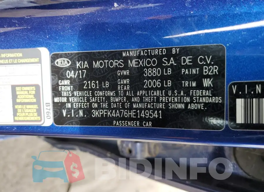 3KPFK4A76HE149541 Photo# 12