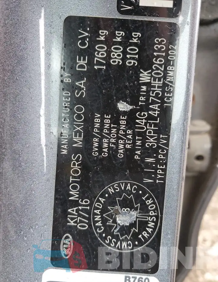 3KPFL4A75HE026133 Photo# 12