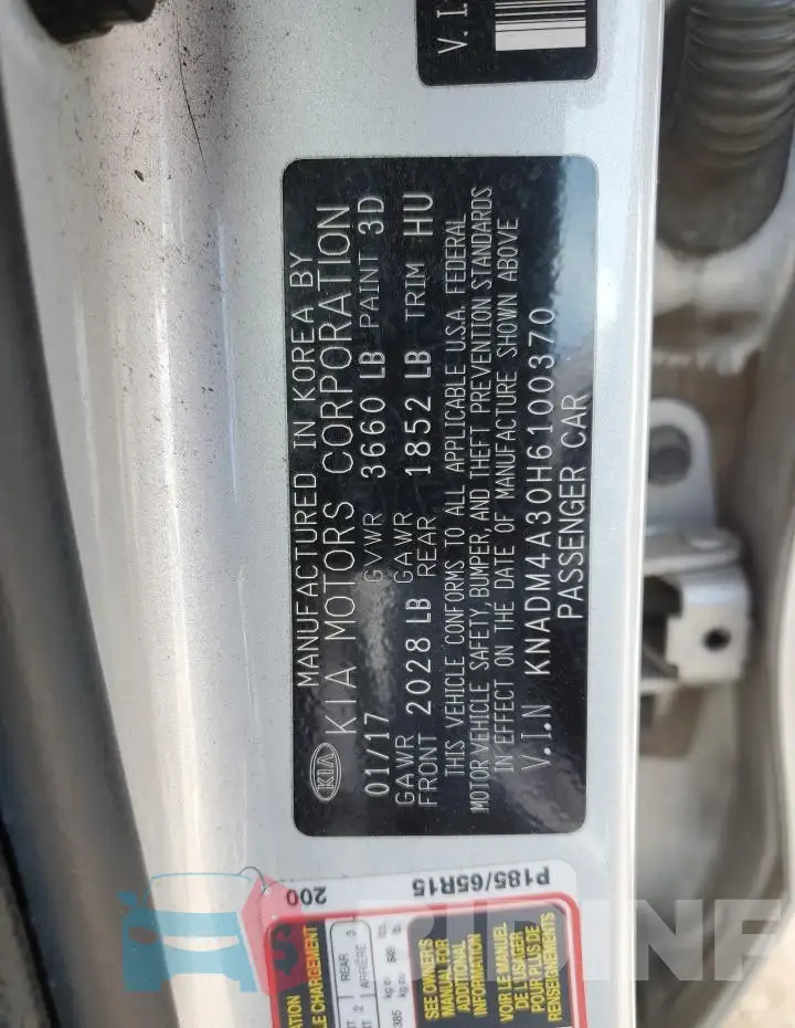 KNADM4A30H6100370 Photo# 12