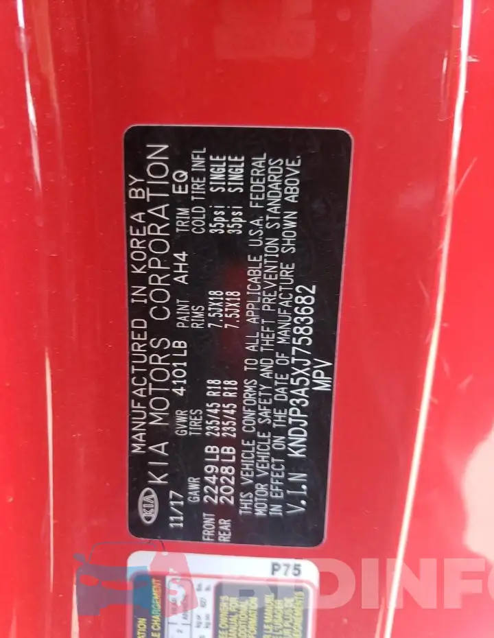 KNDJP3A5XJ7583682 Photo# 13