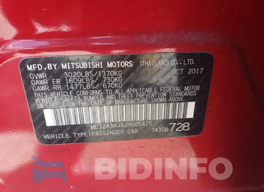 ML32A3HJ5JH005415 Photo# 12