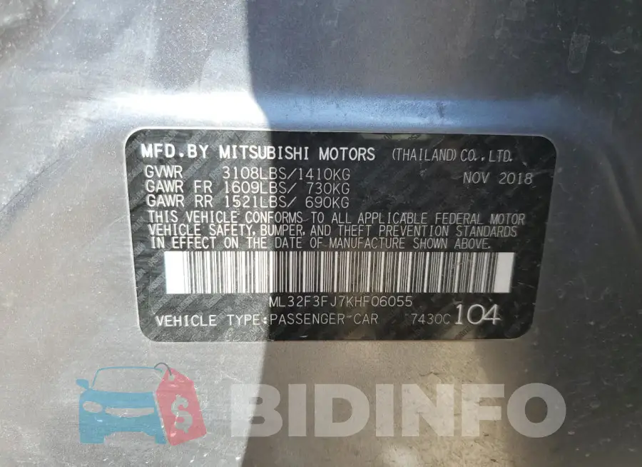 ML32F3FJ7KHF06055 Photo# 12