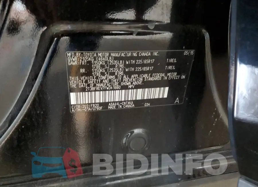 2T3BFREV7FW341660 Photo# 14