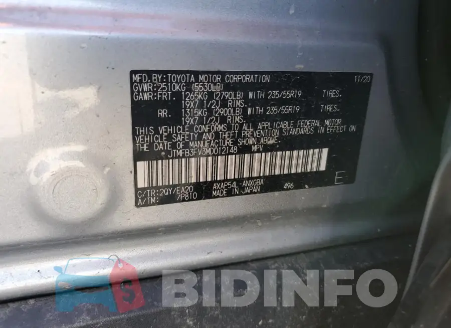 JTMFB3FV3MD012148 Photo# 13