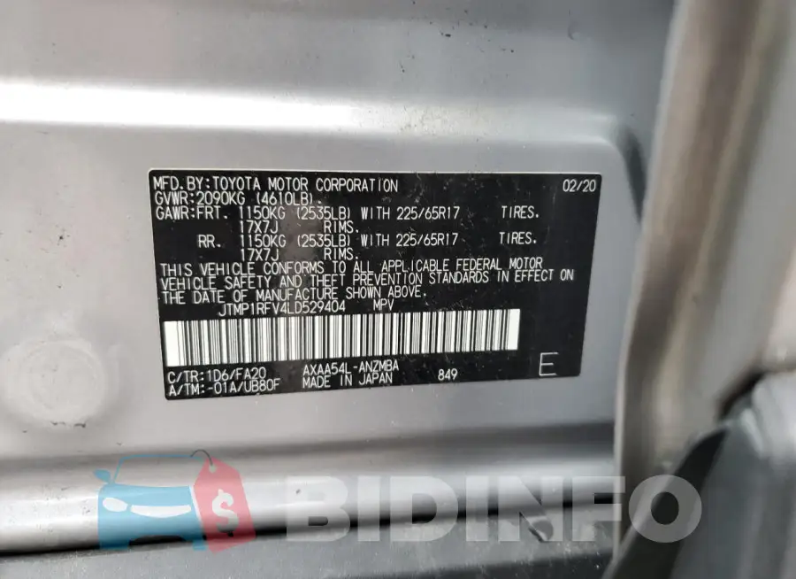 JTMP1RFV4LD529404 Photo# 13
