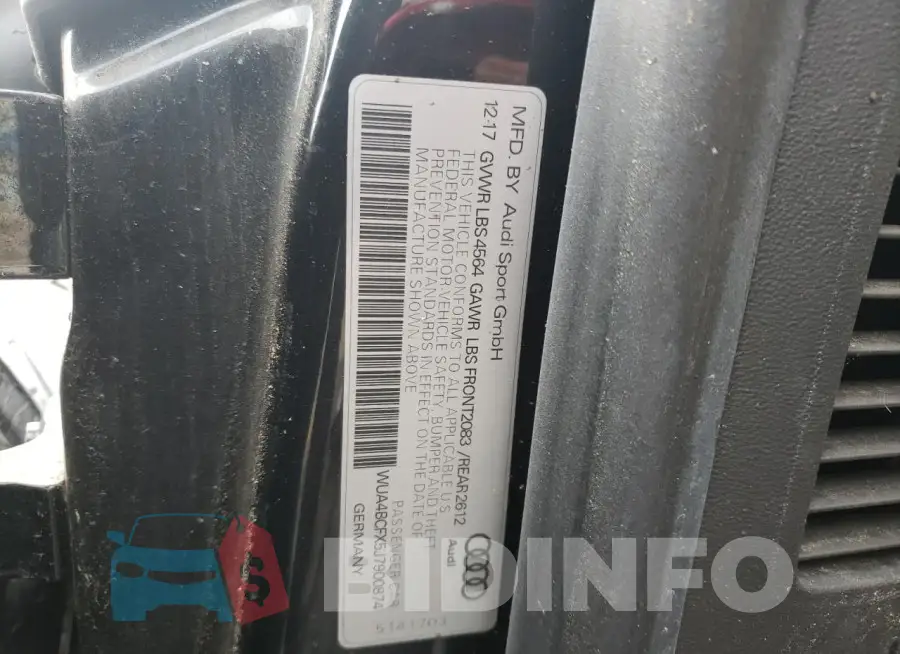WUA4BCFX5J7900874 Photo# 13