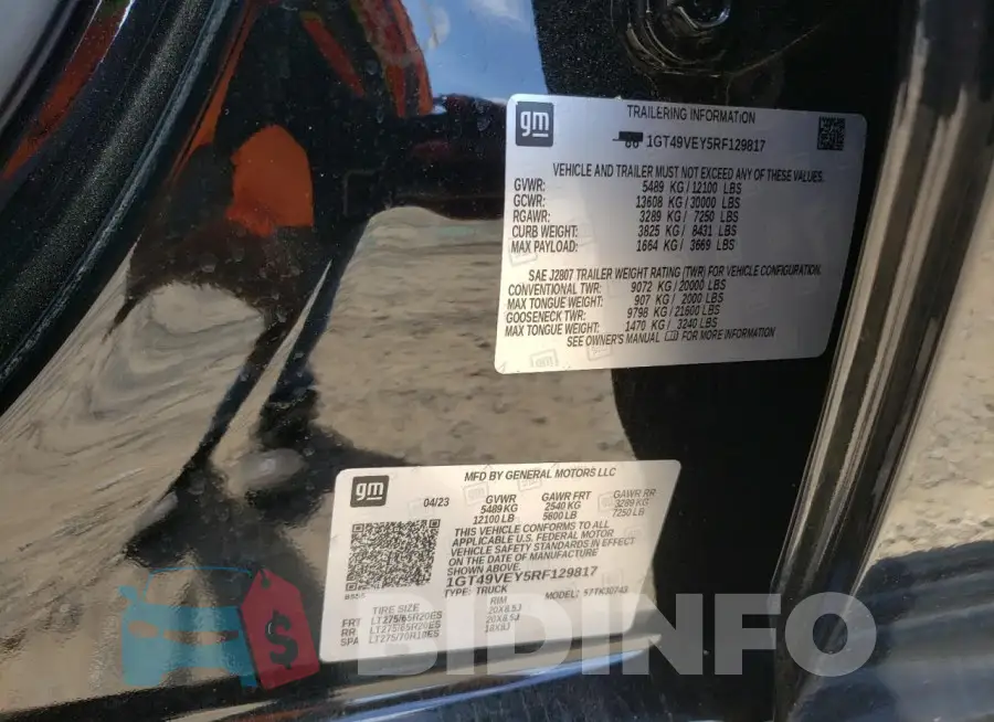 1GT49VEY5RF129817 Photo# 12