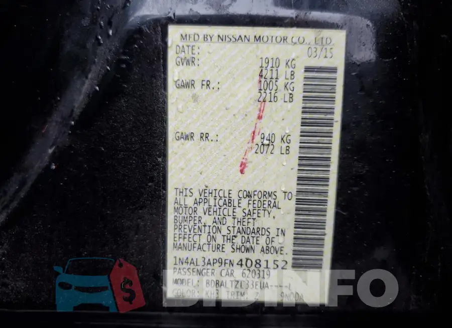 1N4AL3AP9FN408152 Photo# 12