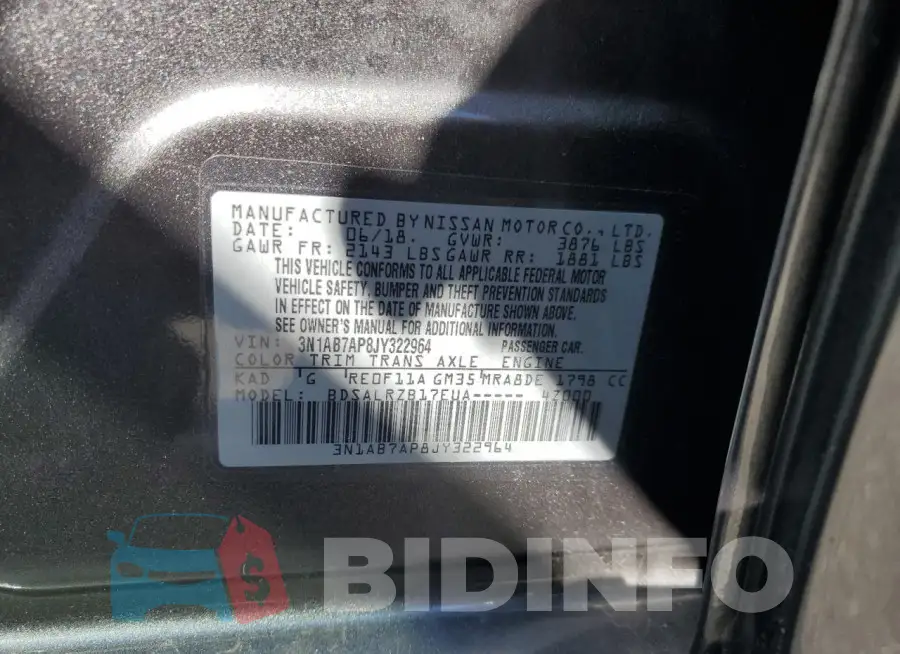 3N1AB7AP8JY322964 Photo# 13