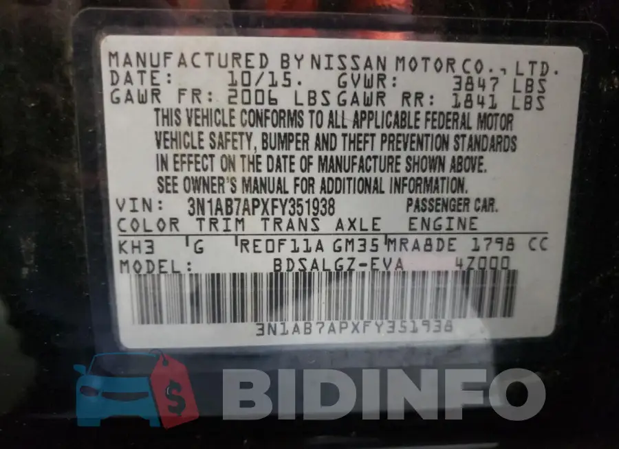 3N1AB7APXFY351938 Photo# 12