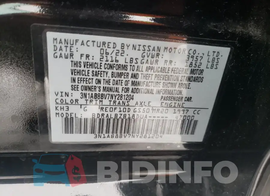 3N1AB8BV7NY281204 Photo# 12