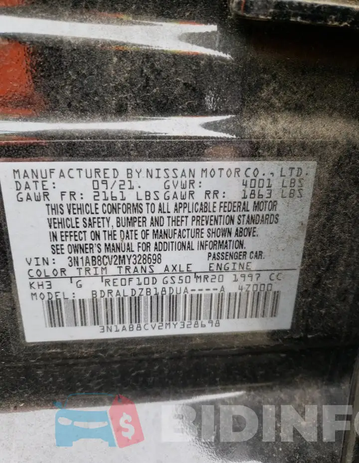 3N1AB8CV2MY328698 Photo# 13
