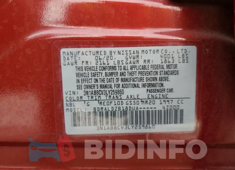 3N1AB8CV3LY259860 Photo# 12