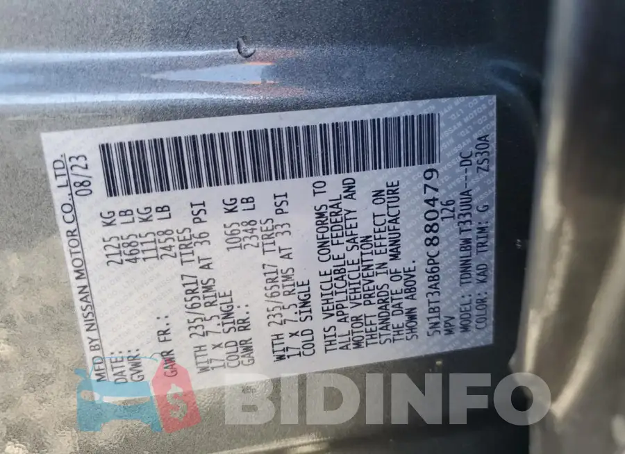 5N1BT3AB6PC880479 Photo# 13