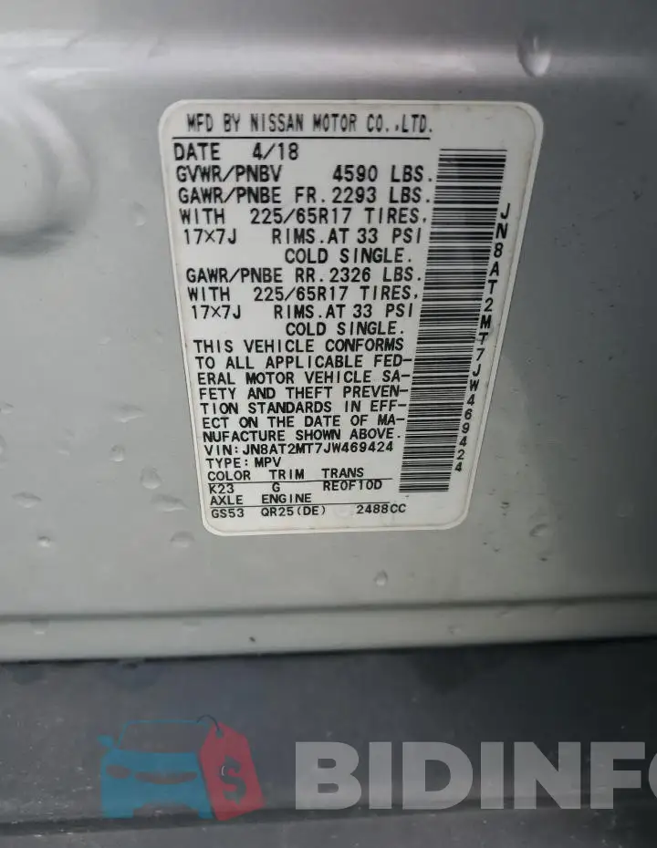 JN8AT2MT7JW469424 Photo# 13