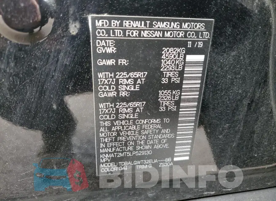 KNMAT2MT5LP529130 Photo# 13