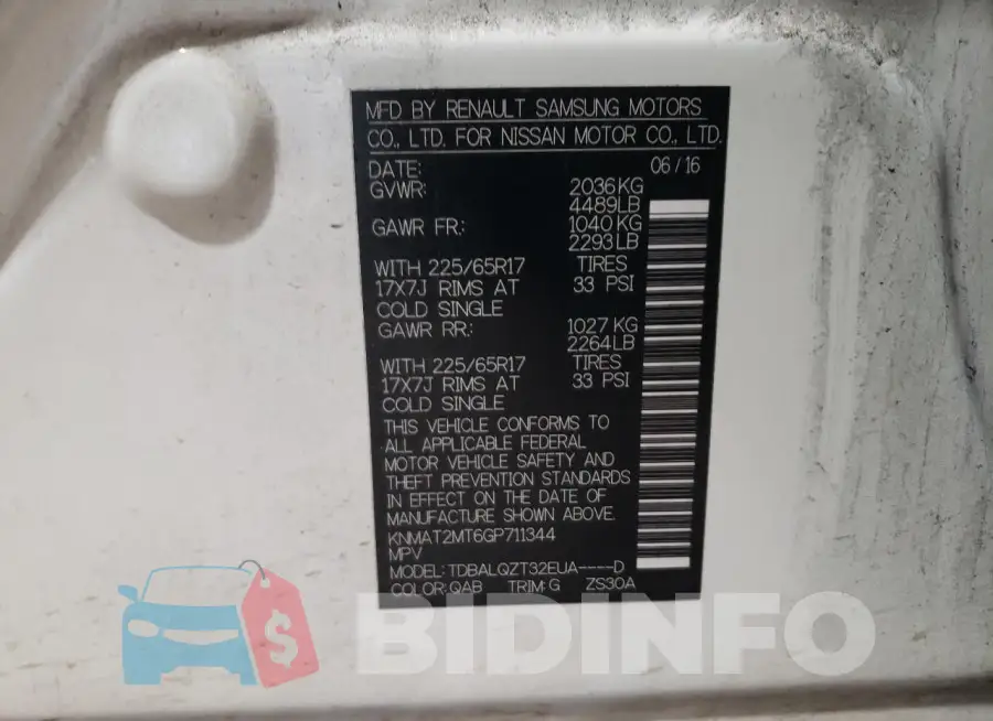 KNMAT2MT6GP711344 Photo# 14