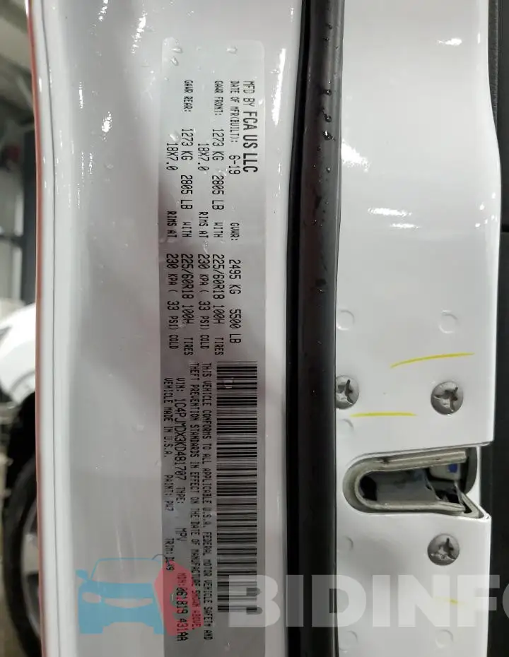 1C4PJMDX3KD481707 Photo# 13
