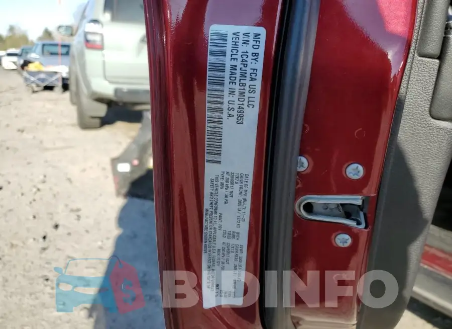 1C4PJMLB1MD149953 Photo# 13