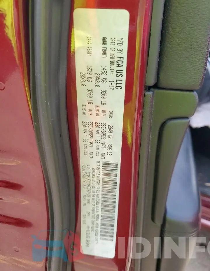1C4RJFAG4HC767170 Photo# 12