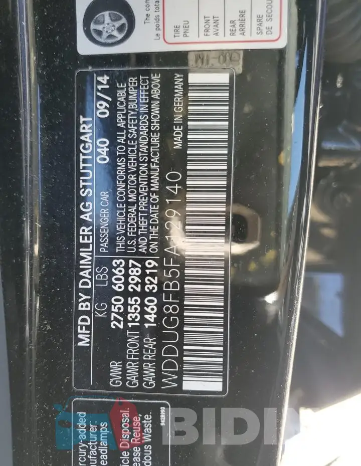 WDDUG8FB5FA129140 Photo# 12