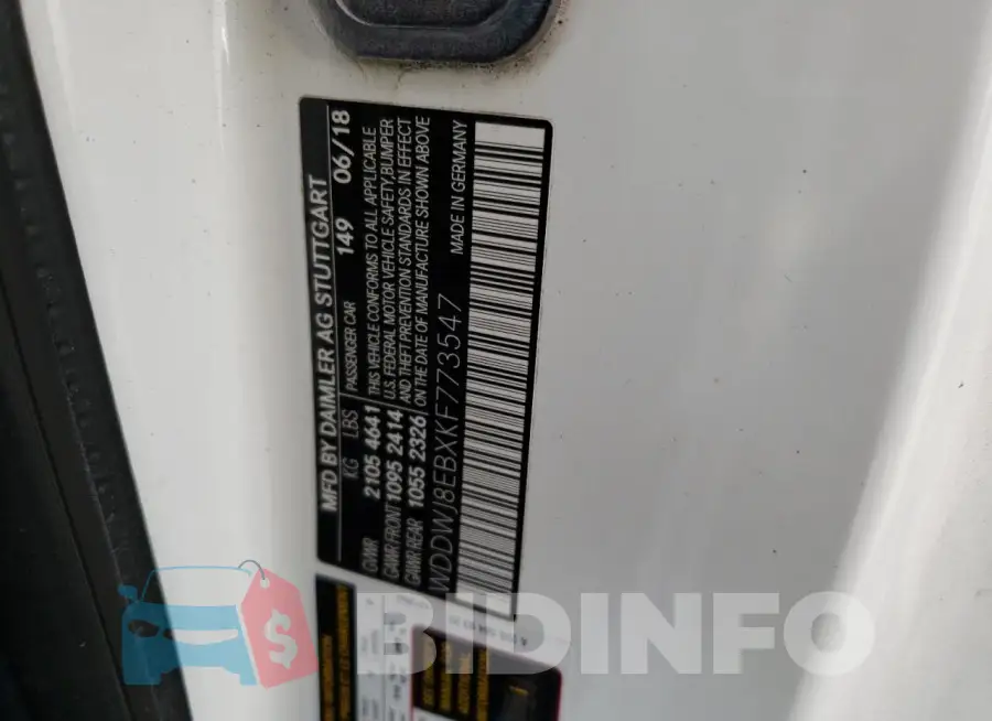 WDDWJ8EBXKF773547 Photo# 12