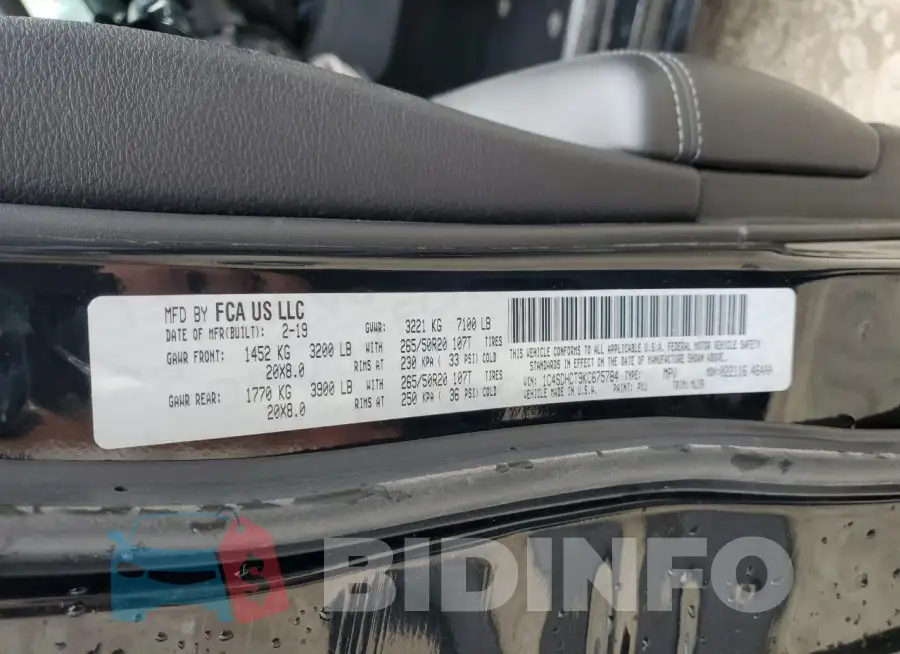 1C4SDHCT9KC675784 Photo# 13