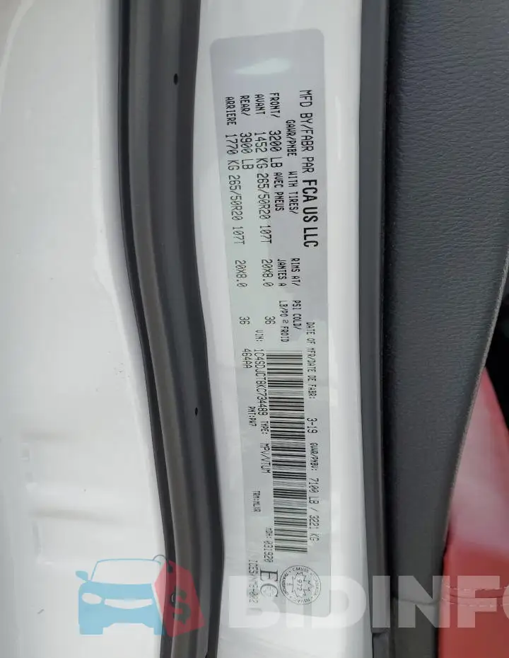 1C4SDJCT8KC734489 Photo# 13
