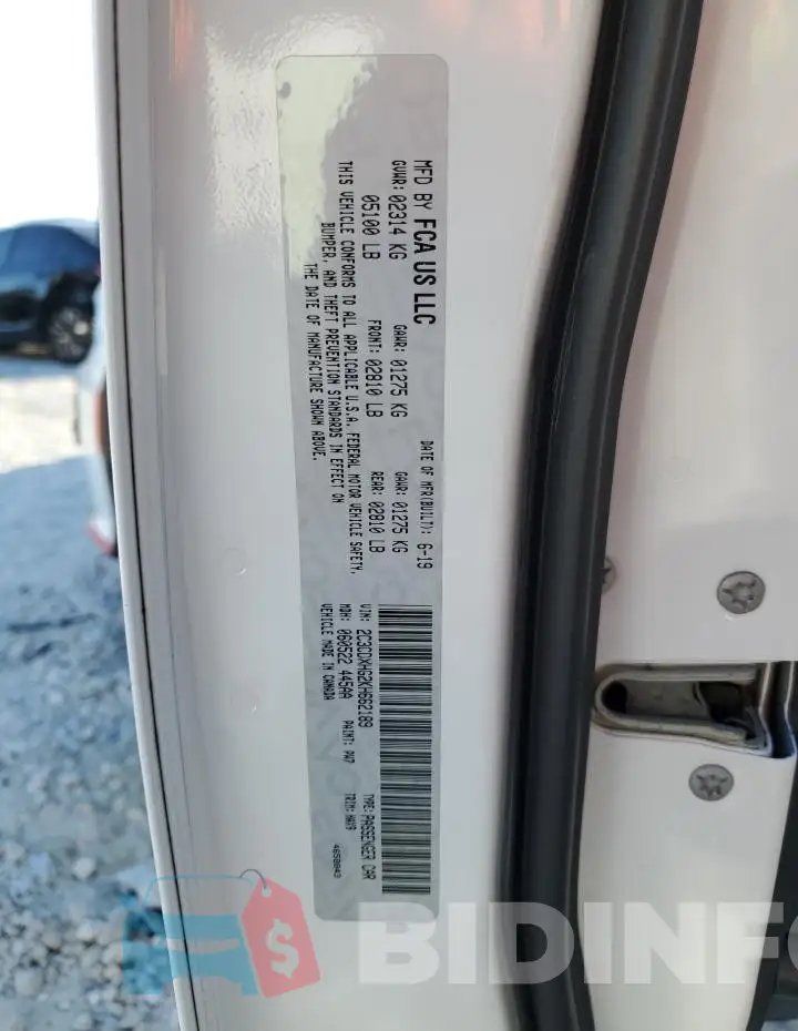 2C3CDXHG2KH662189 Photo# 12