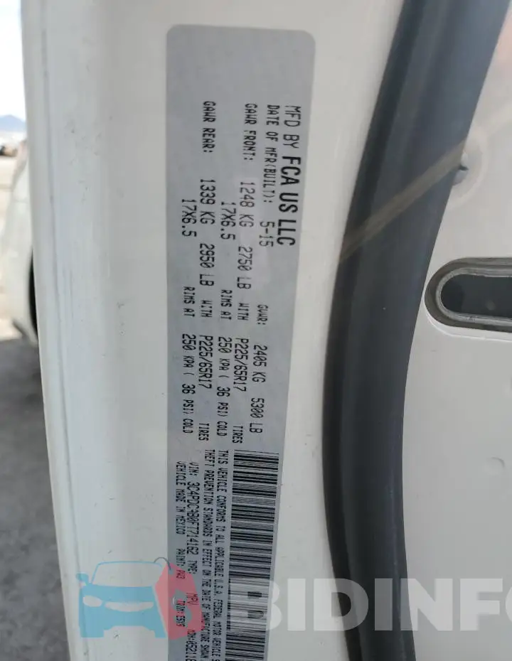 3C4PDCAB0FT714162 Photo# 12