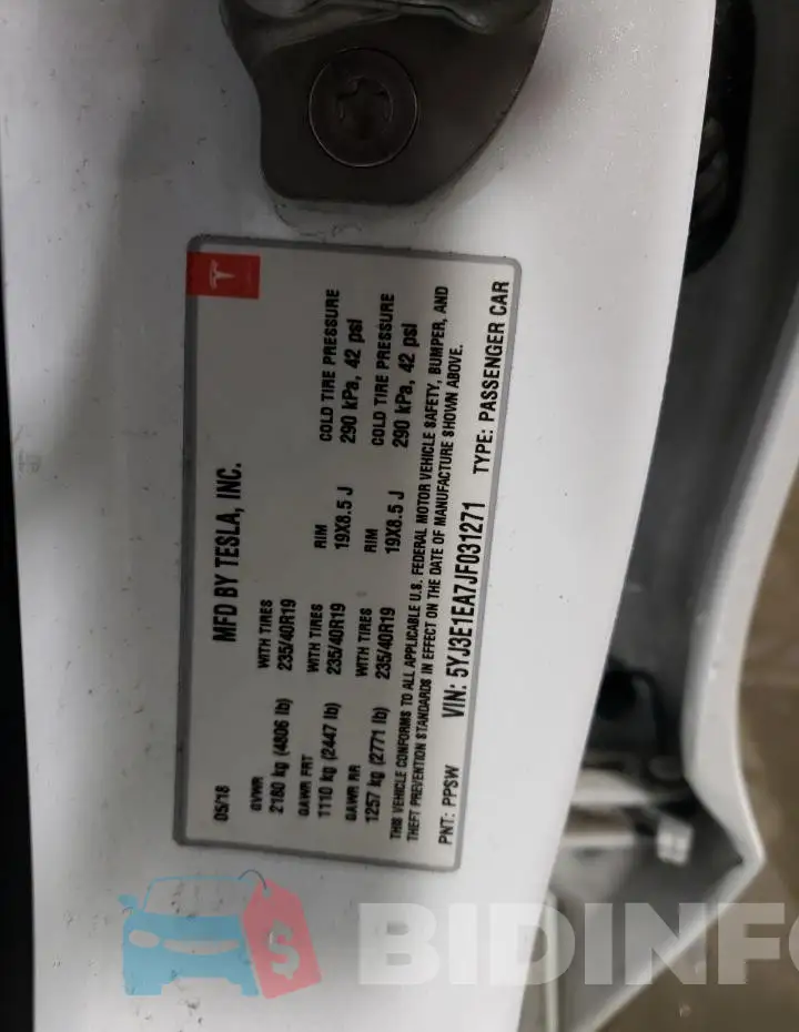 5YJ3E1EA7JF031271 Photo# 12