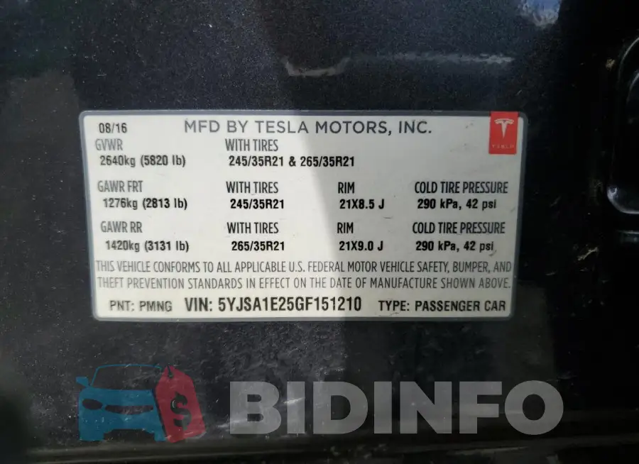 5YJSA1E25GF151210 Photo# 13