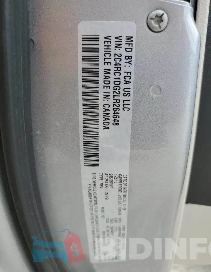 2C4RC1DG2LR264648 Photo# 13