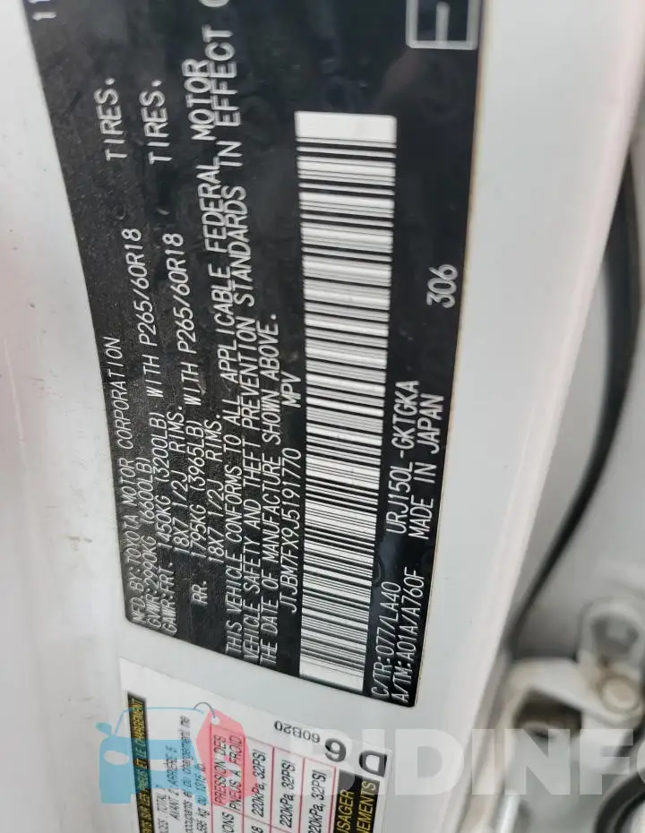 JTJBM7FX9J5191770 Photo# 12