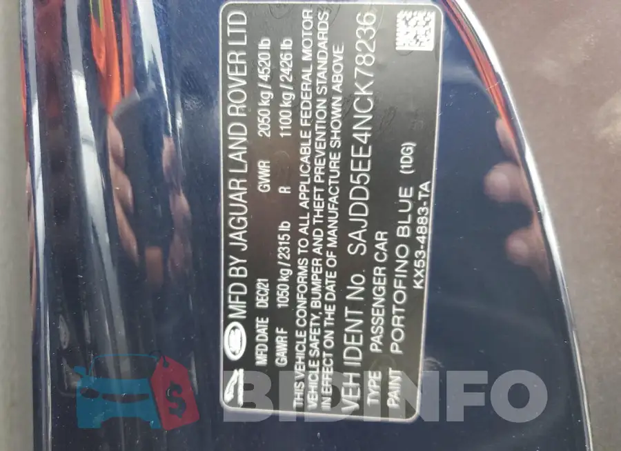 SAJDD5EE4NCK78236 Photo# 12