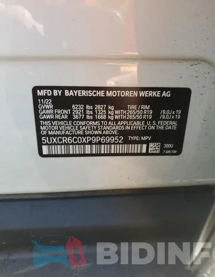 5UXCR6C0XP9P69952 Photo# 12