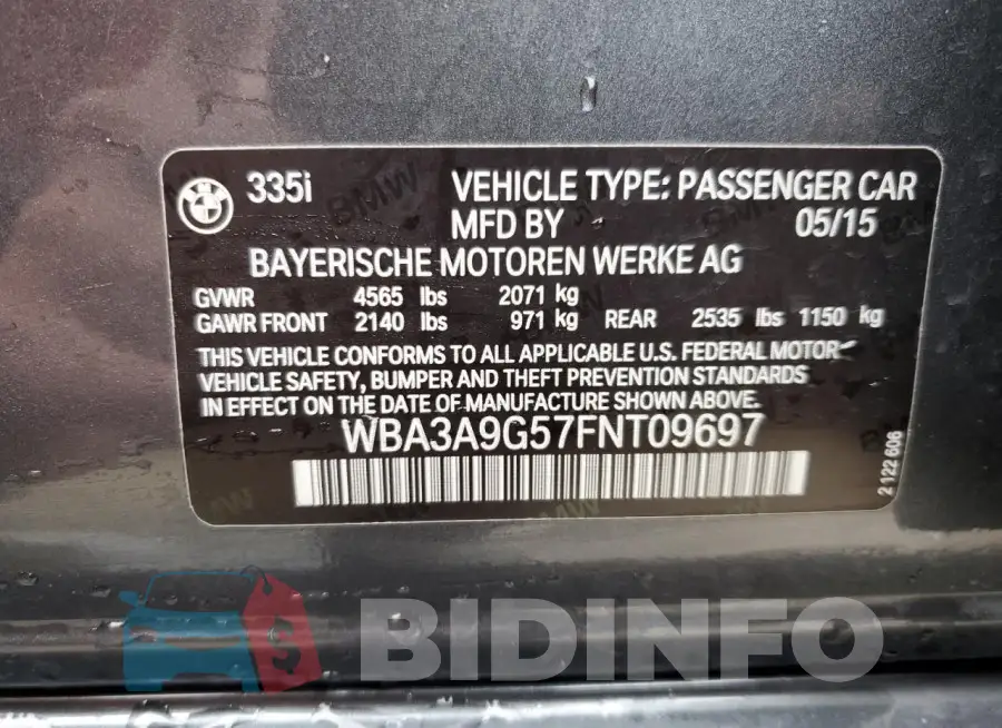 WBA3A9G57FNT09697 Photo# 12