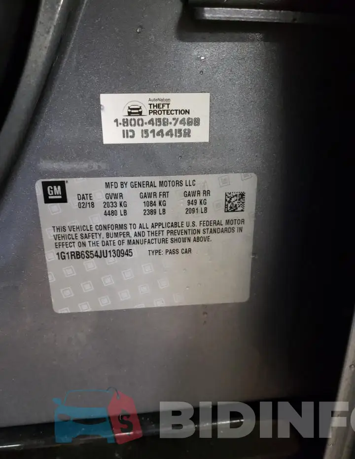 1G1RB6S54JU130945 Photo# 12